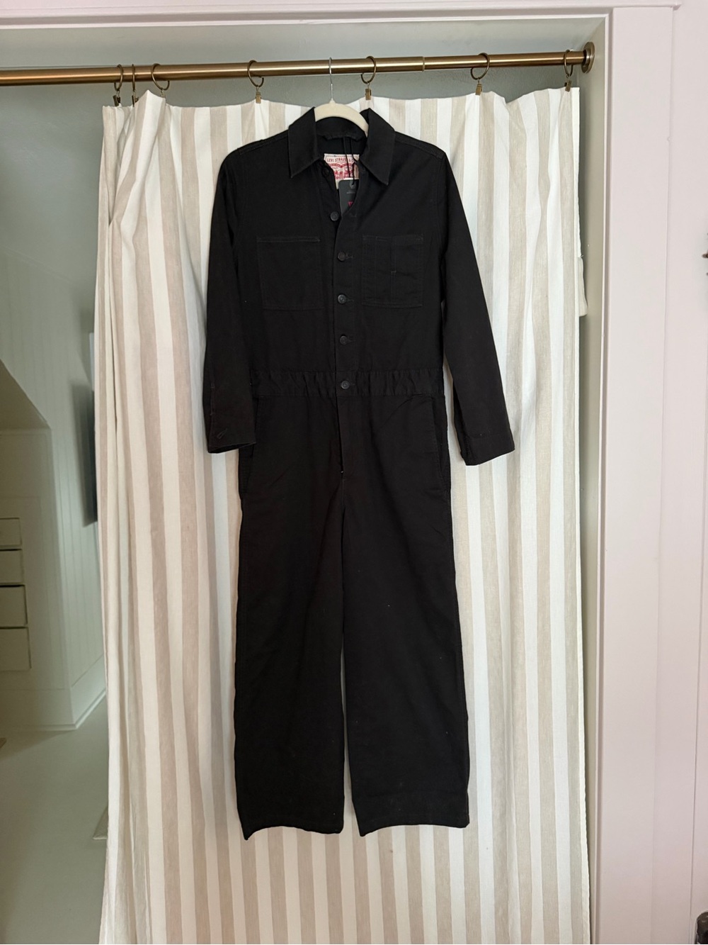 Levi's Black Icon Jumpsuit XS